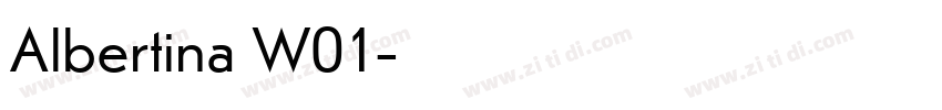 Albertina W01字体转换